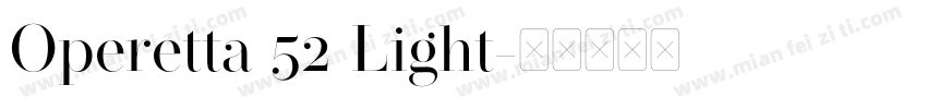 Operetta 52 Light字体转换